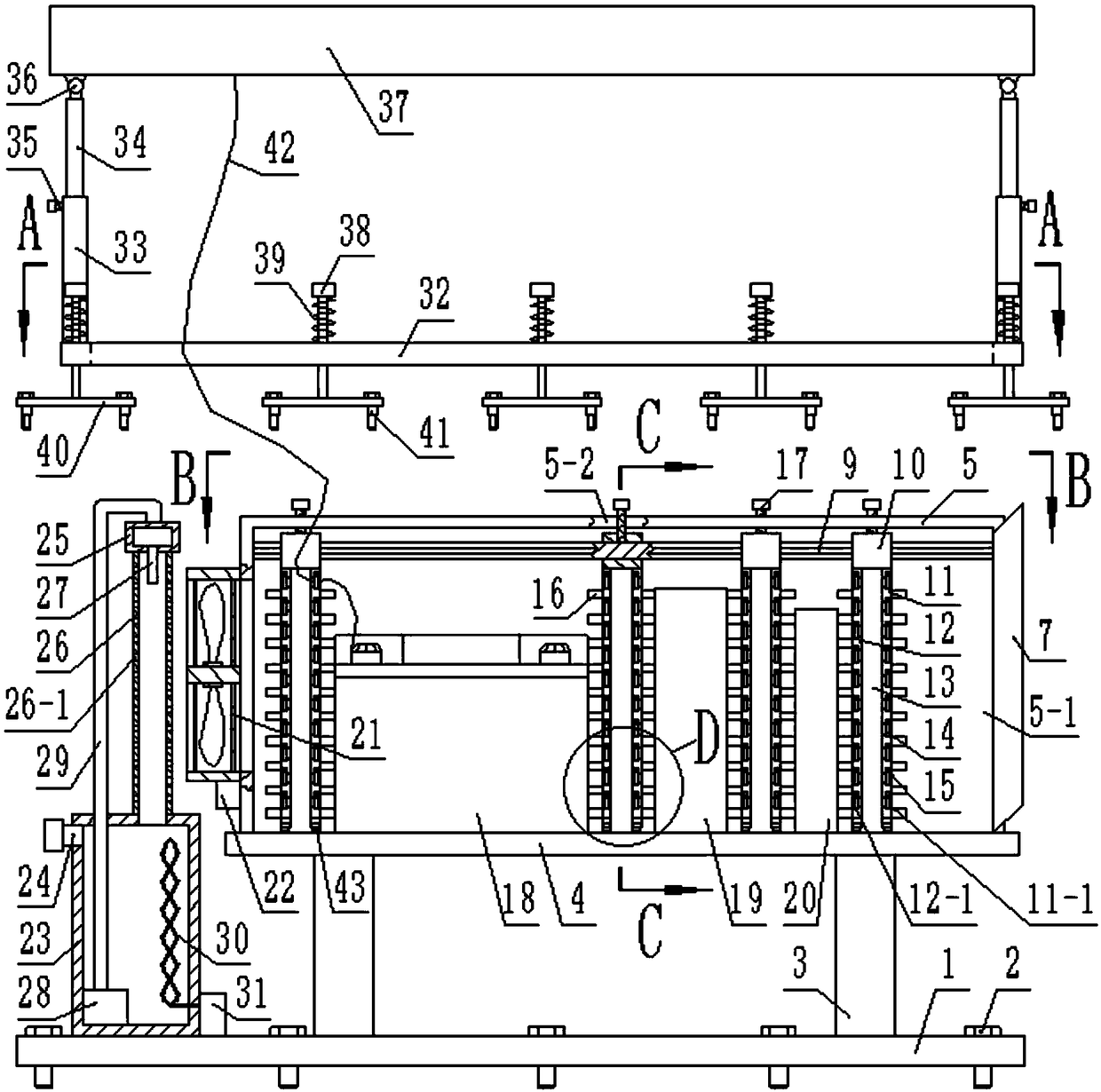 Solar photovoltaic electricity-collecting automobile electricity storage equipment for new energy automobile