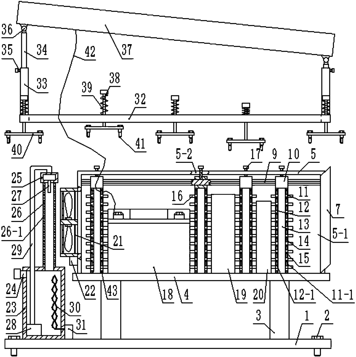 Solar photovoltaic electricity-collecting automobile electricity storage equipment for new energy automobile