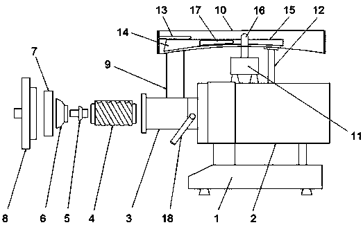 Uniformly-feeding meat mincing machine