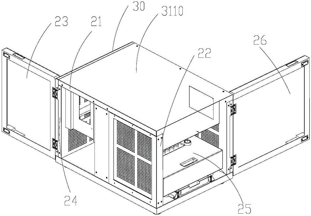 Box type DNA sequencing instrument with frame type shock absorption structure