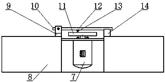 A measuring device for material wear amount and wear temperature field