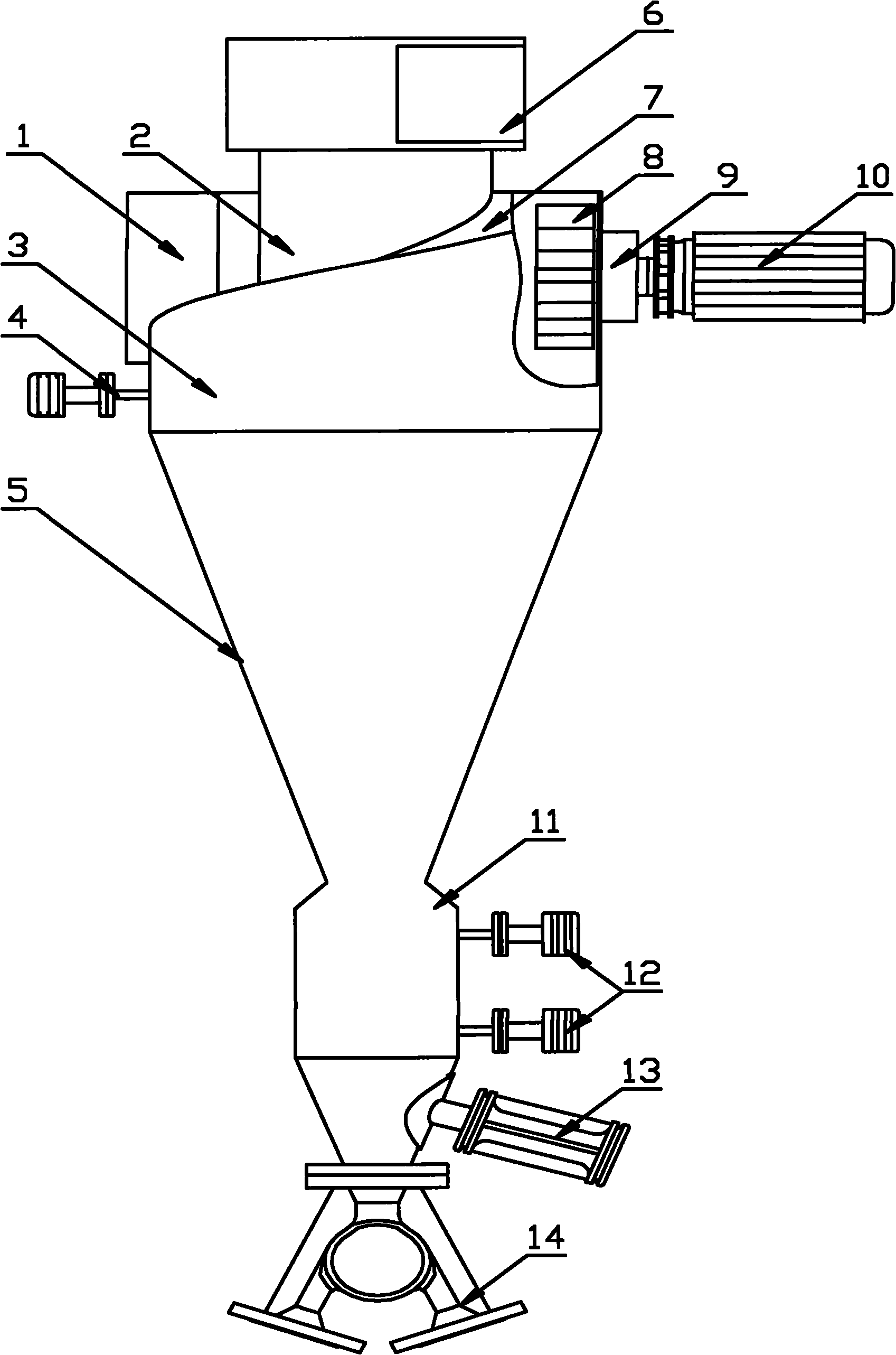 Power cyclone separator