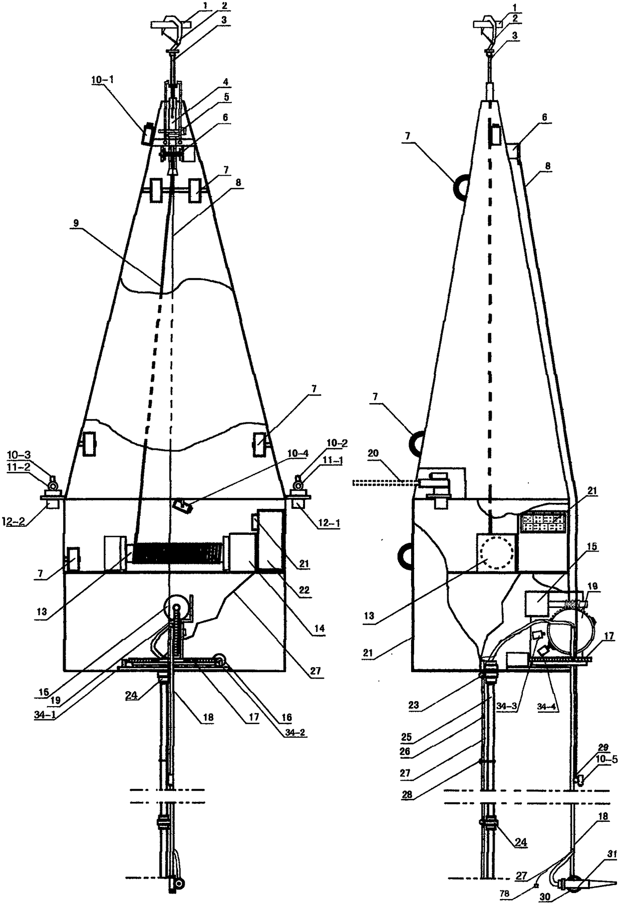 Unmanned aerial vehicle, remote control fire-fighting crane, and hook lifting ring jointed high-rise fire-fighting and rescue device