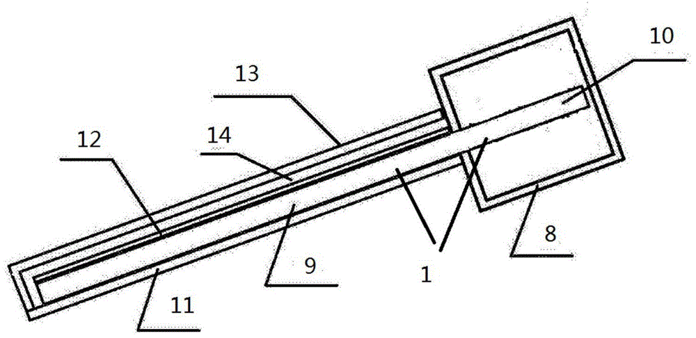 A solar heat storage system with intelligent flow control according to the temperature of heat storage material