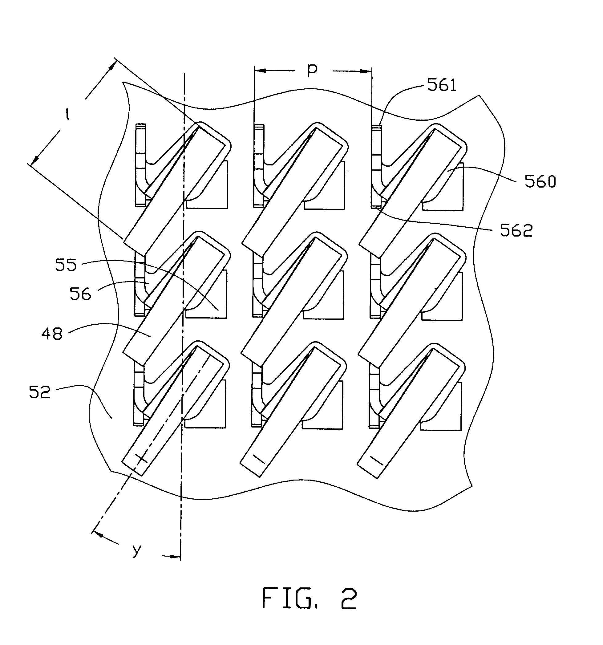 LGA contact with extended arm for IC connector