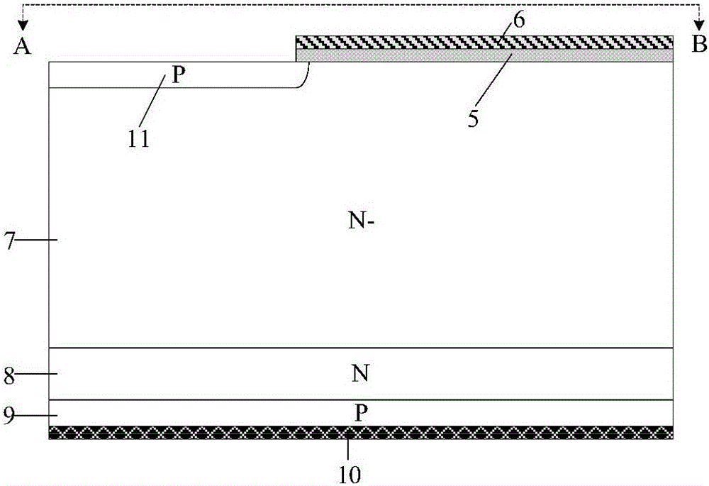 Planar gate IGBT and manufacturing method therefor