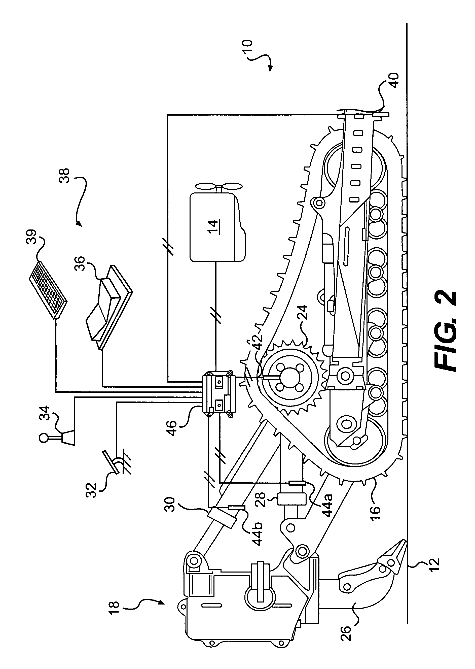 Ripper autodig system implementing machine acceleration control