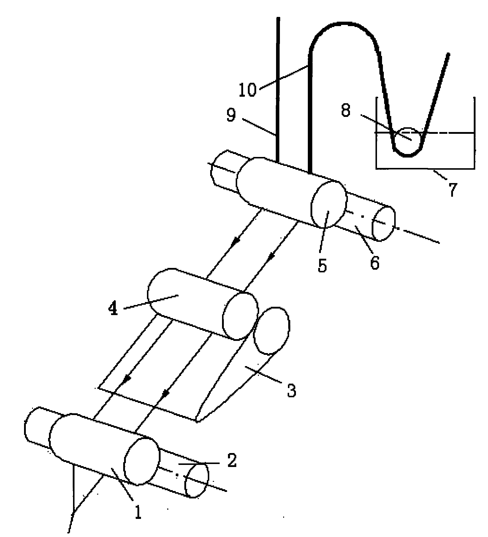 Blended spinning method of long spinning and damp spinning for bast fibers