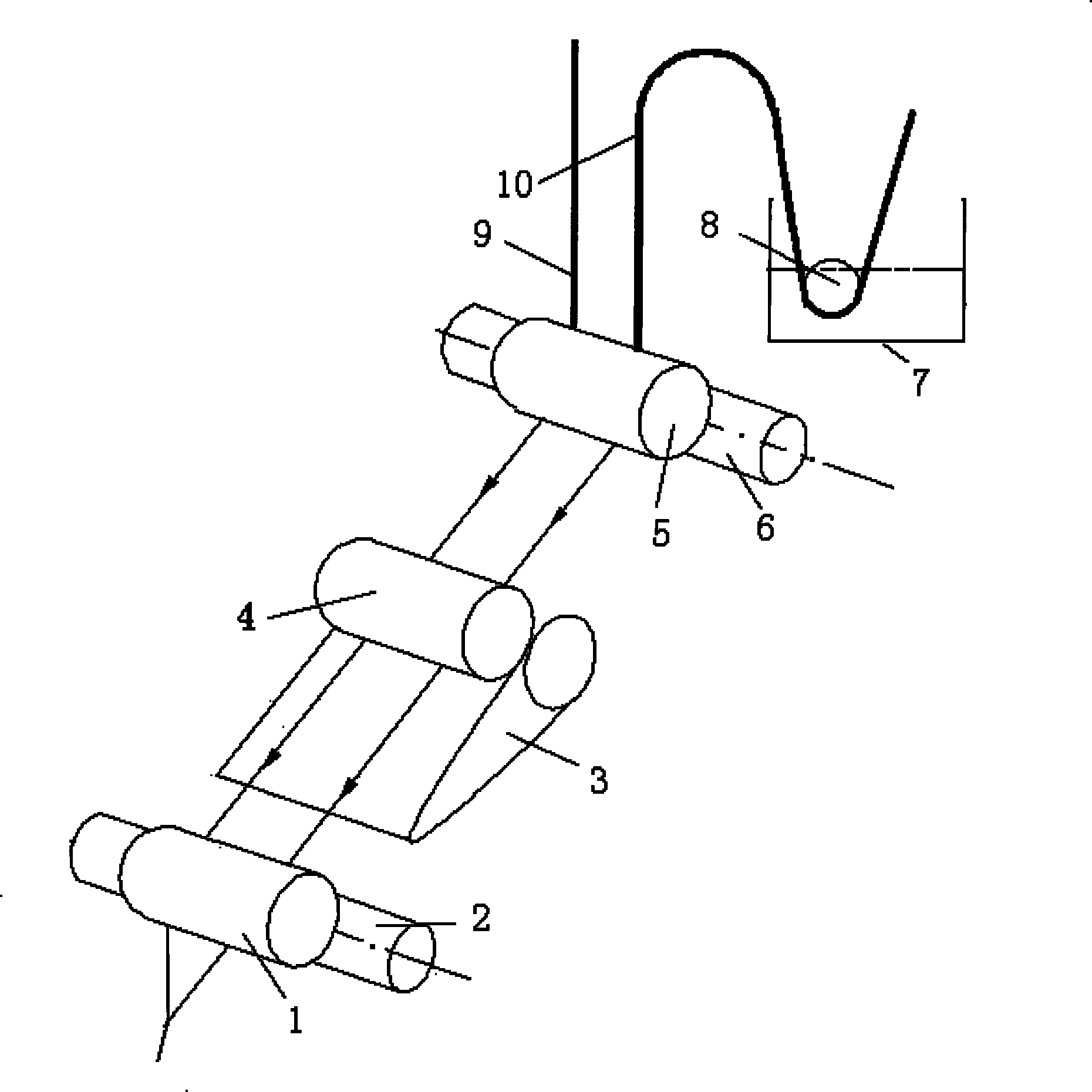 Blended spinning method of long spinning and damp spinning for bast fibers