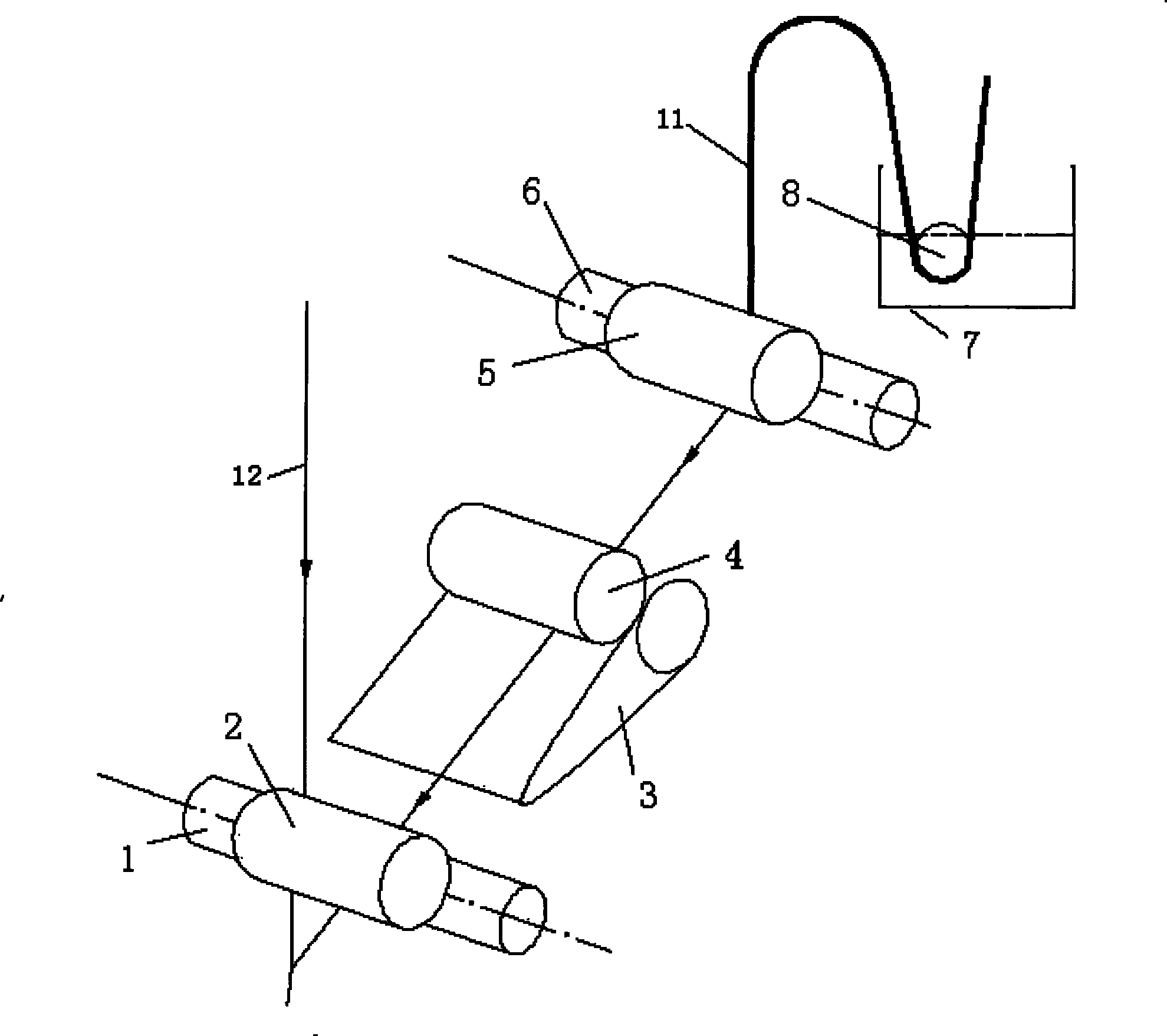 Blended spinning method of long spinning and damp spinning for bast fibers