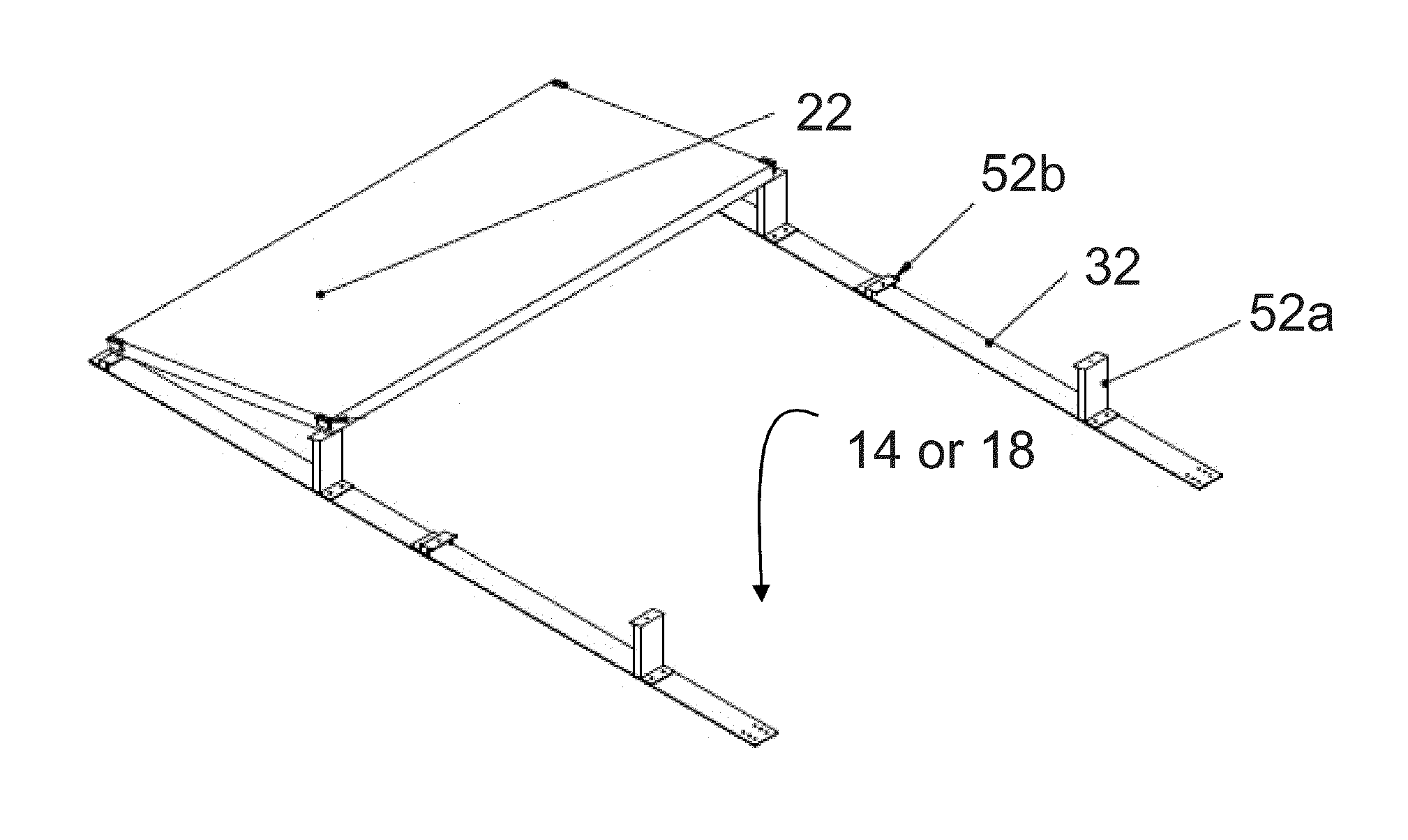 Modular strap mount for solar panels