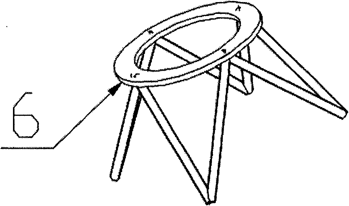 Spacecraft main bearing structure