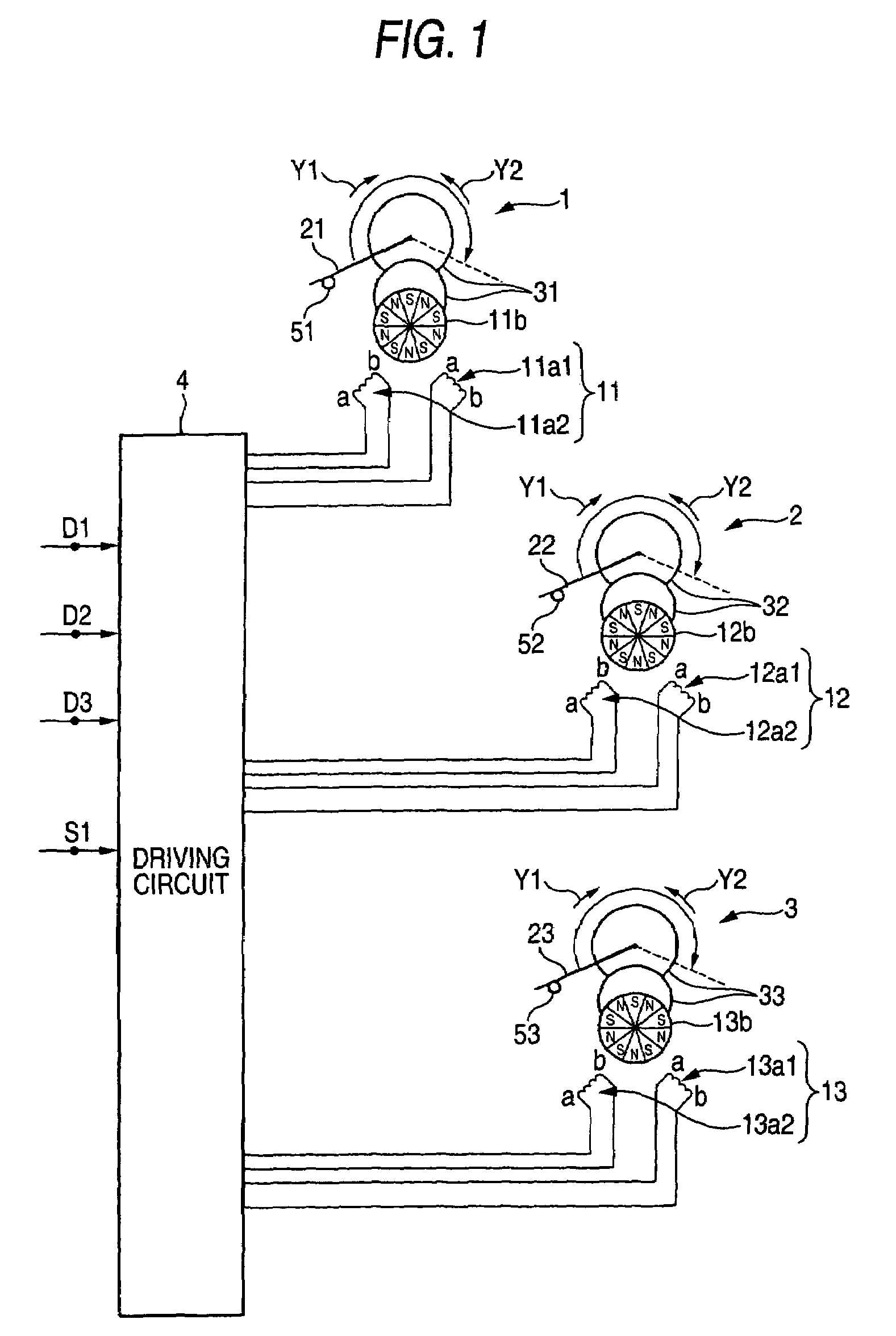 Drive device for stepper motor and indicating apparatus using the same