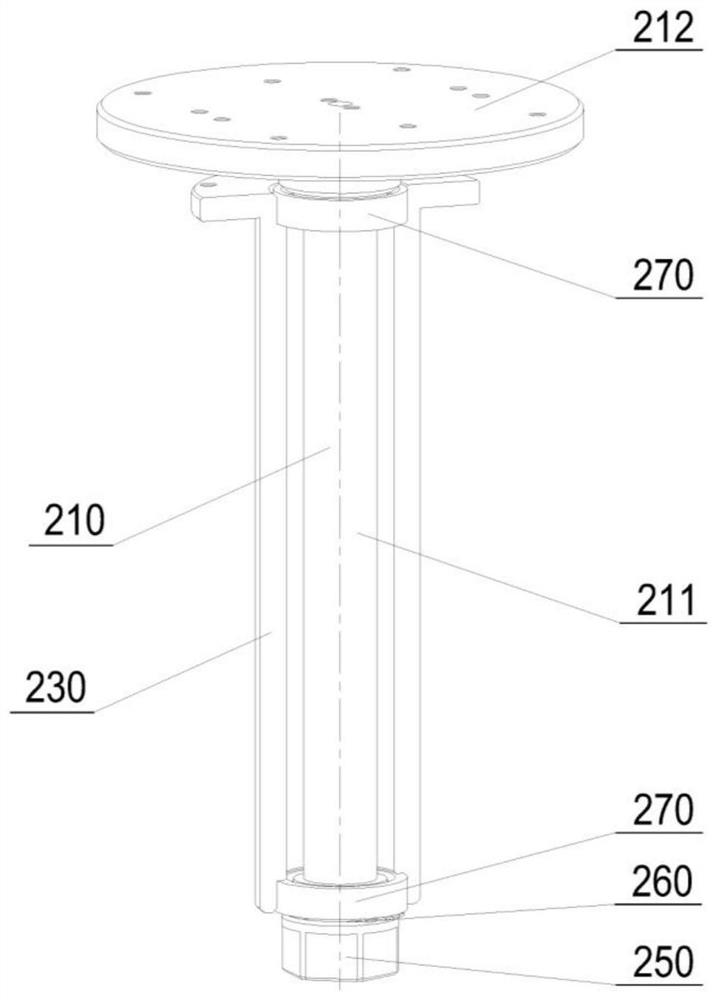 Large pipe end face small circular boss flatness measuring tool