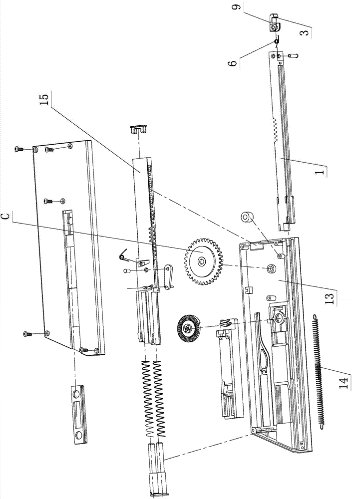 Pressed-rebounding opening and closing mechanism with elastic adjustment function for furniture