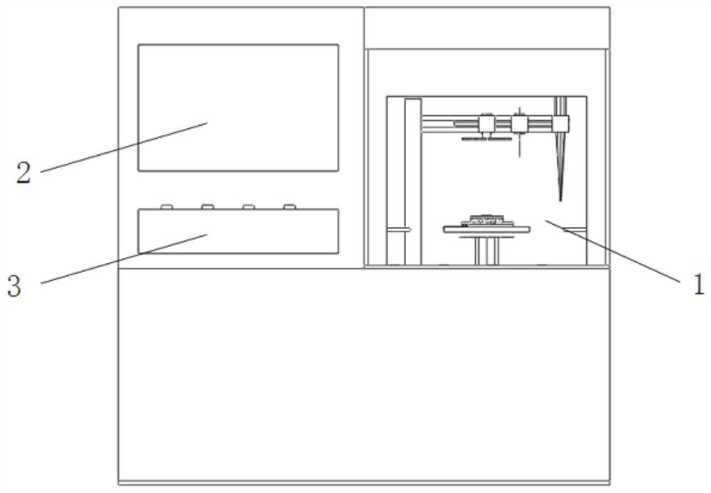 A kind of testing device and method for microscopic compressive strength and elastic modulus of cement stone