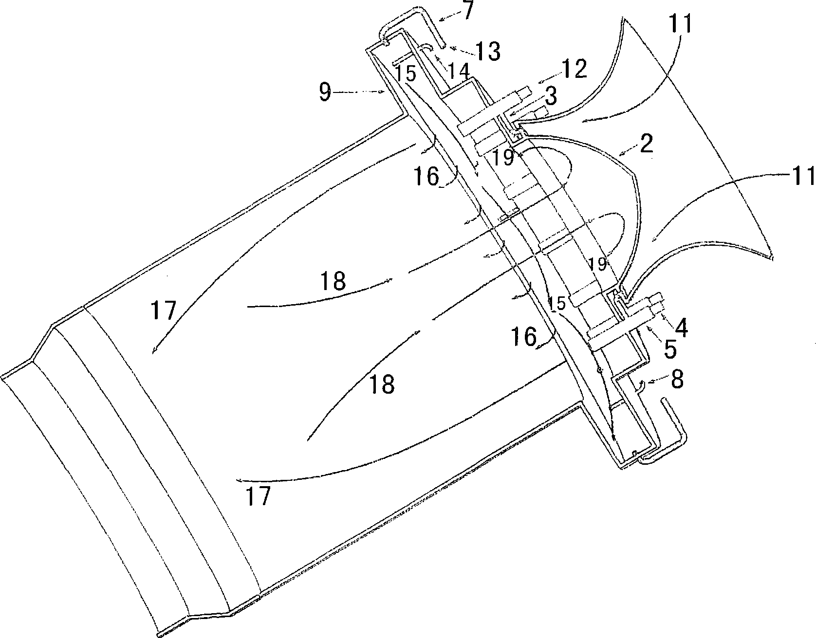 Flameless trapped vortex burner for gas turbine