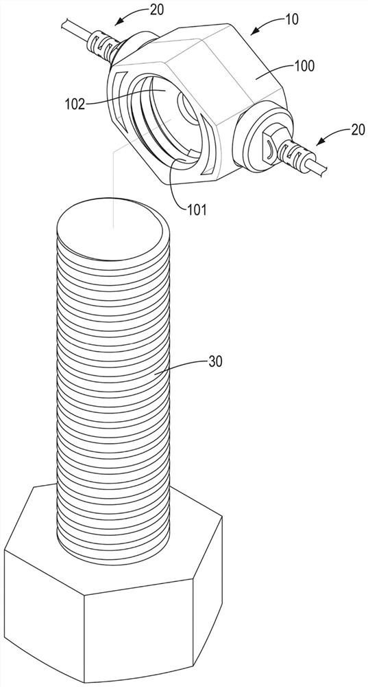 Bolt looseness detection device and system