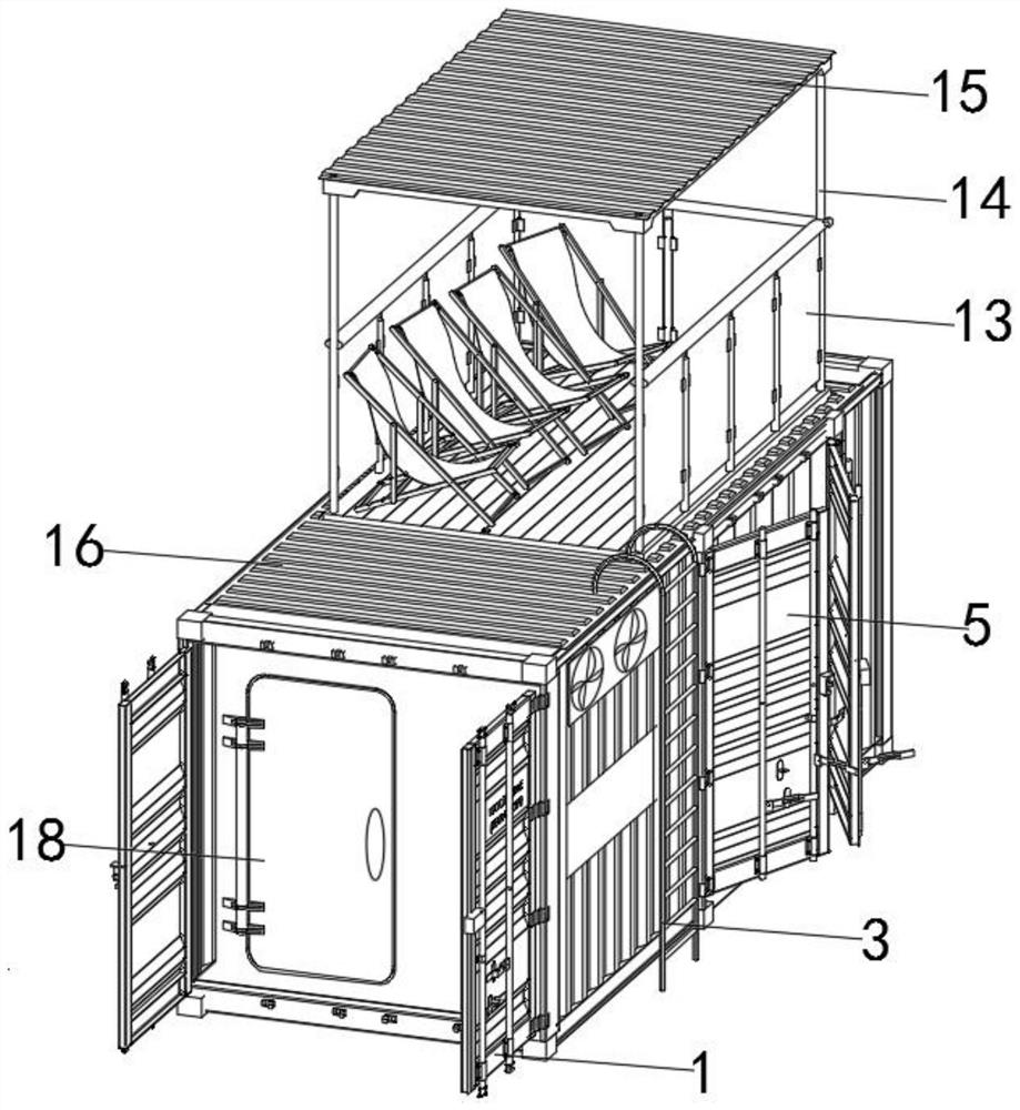 A multi-layer spliced ​​box-type house and its assembly method