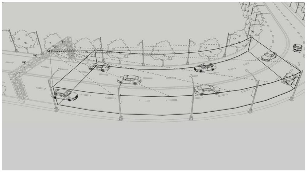 Method for filtering background of roadside radar in real time based on polygon modeling