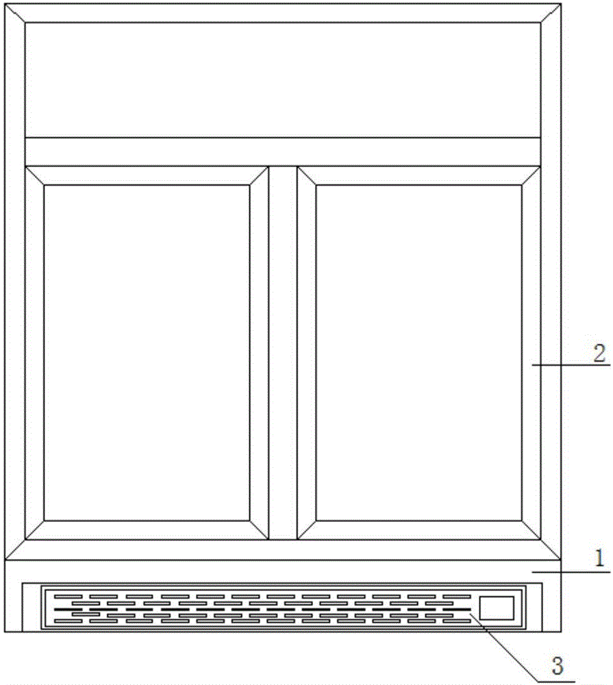 Windowsill with ventilation and air exchange functions