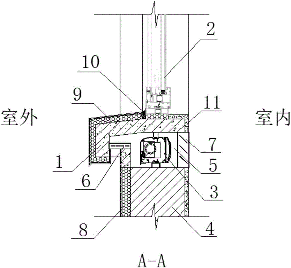 Windowsill with ventilation and air exchange functions