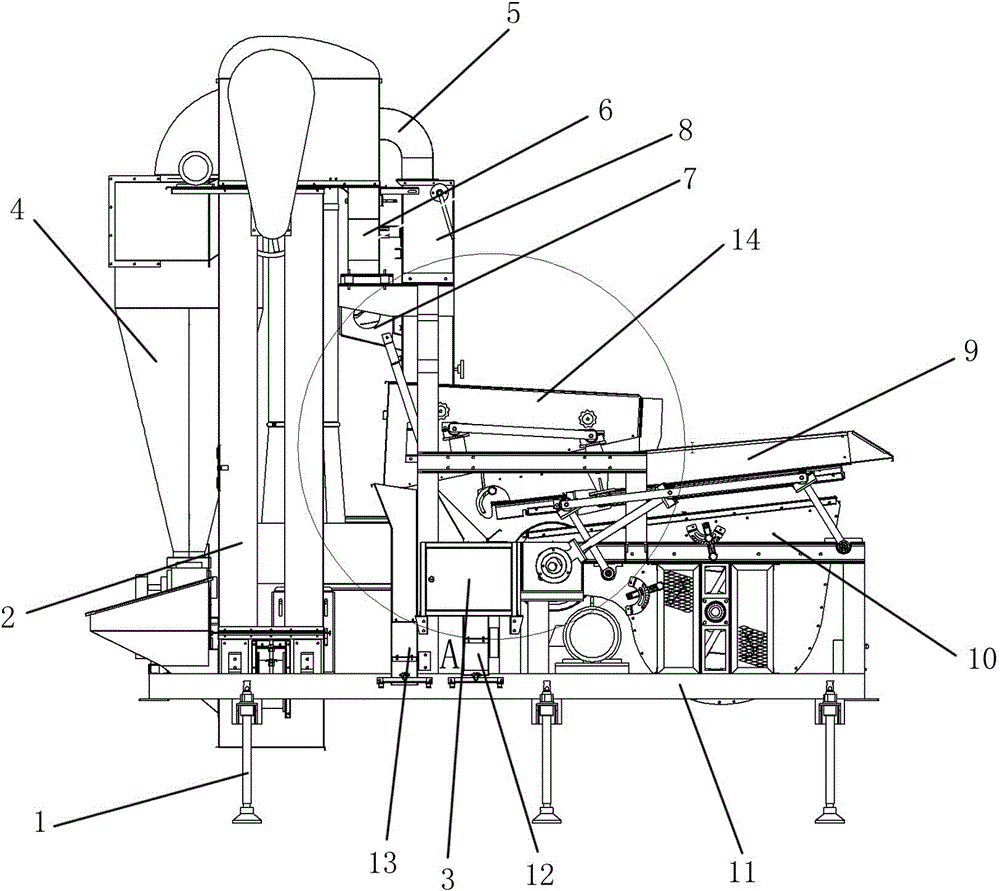 Air-screen specific gravity separator