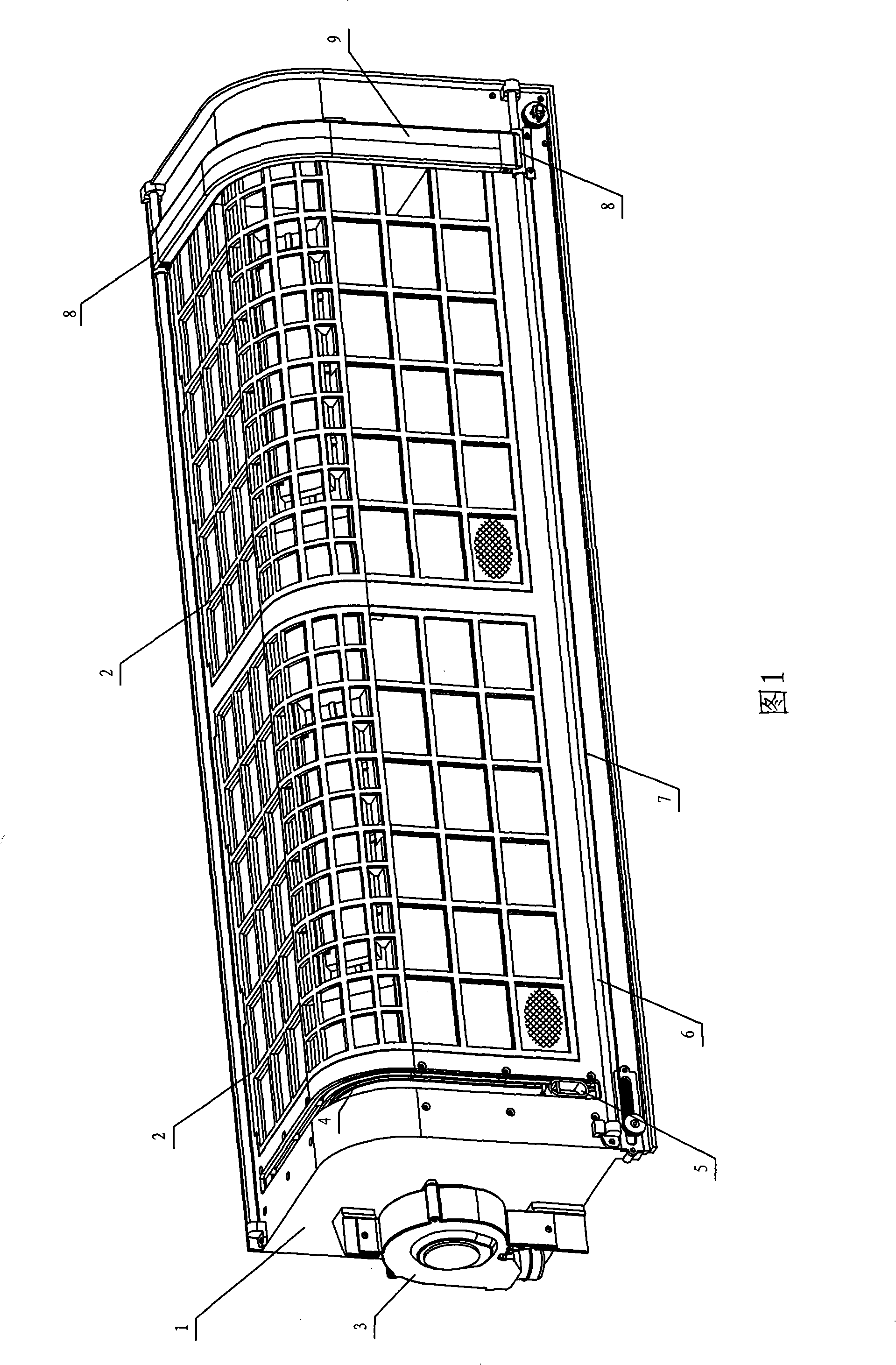 Filter screen automatic sweeping device of air conditioner indoor unit