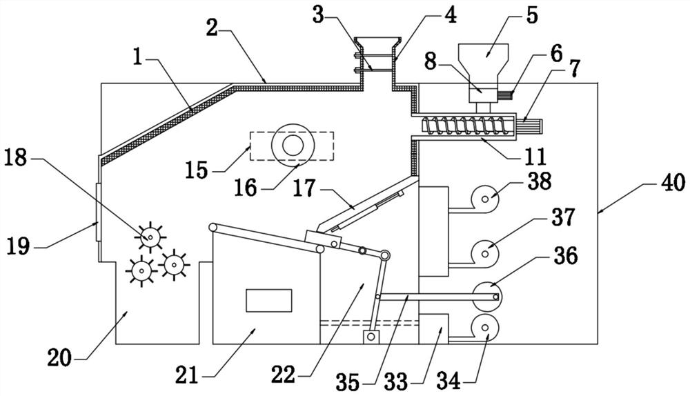 Full-automatic efficient biomass gasification burner