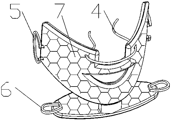 Orthognathous postoperative maxillofacial region cold-compression mask