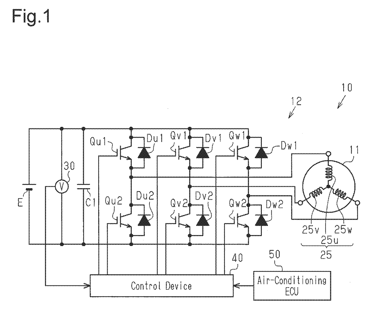 Method for controlling motor-driven compressor configured to be installed in vehicle