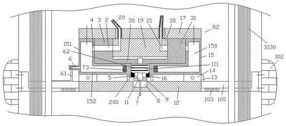 Building power well cooling device assembly powered by solar energy and capable of dissipating heat