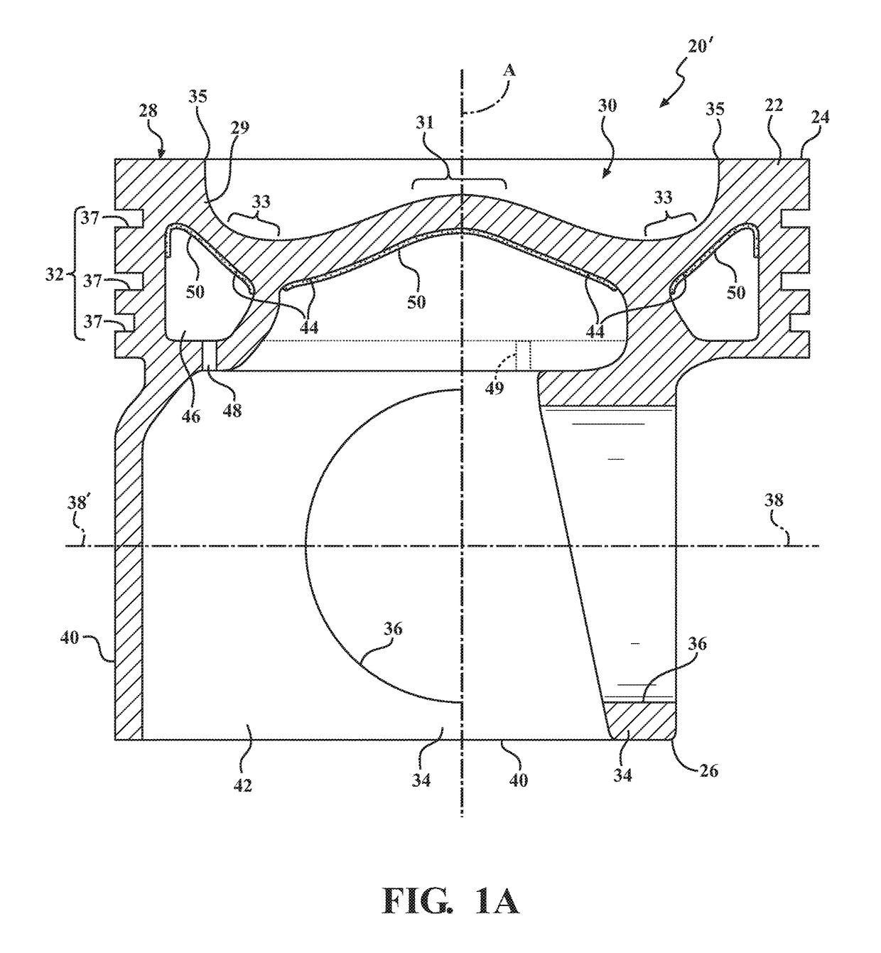 Piston having an undercrown surface with insulating coating and method of manufacture thereof