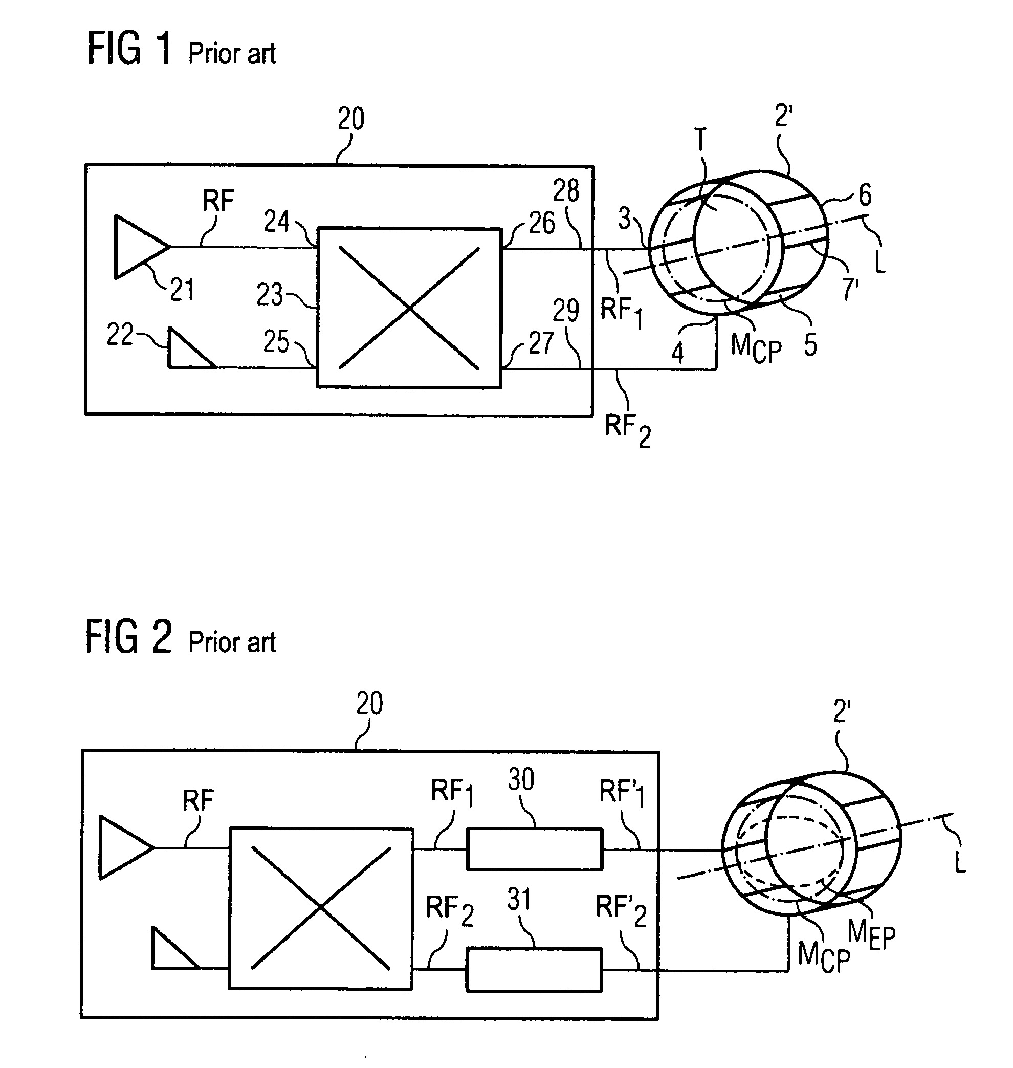 Magnetic resonance whole body antenna system, elliptically polarized with major ellipse axis tilted/non-horizontal at least when unoccupied by an examination subject