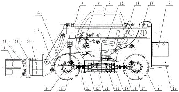 Battery column disassembly and assembly vehicle