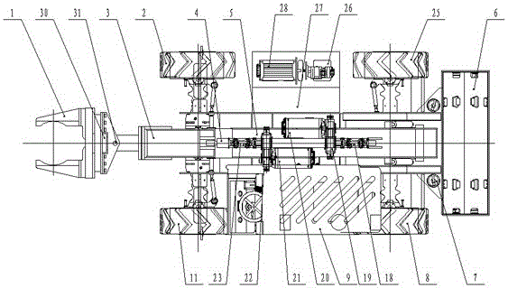 Battery column disassembly and assembly vehicle