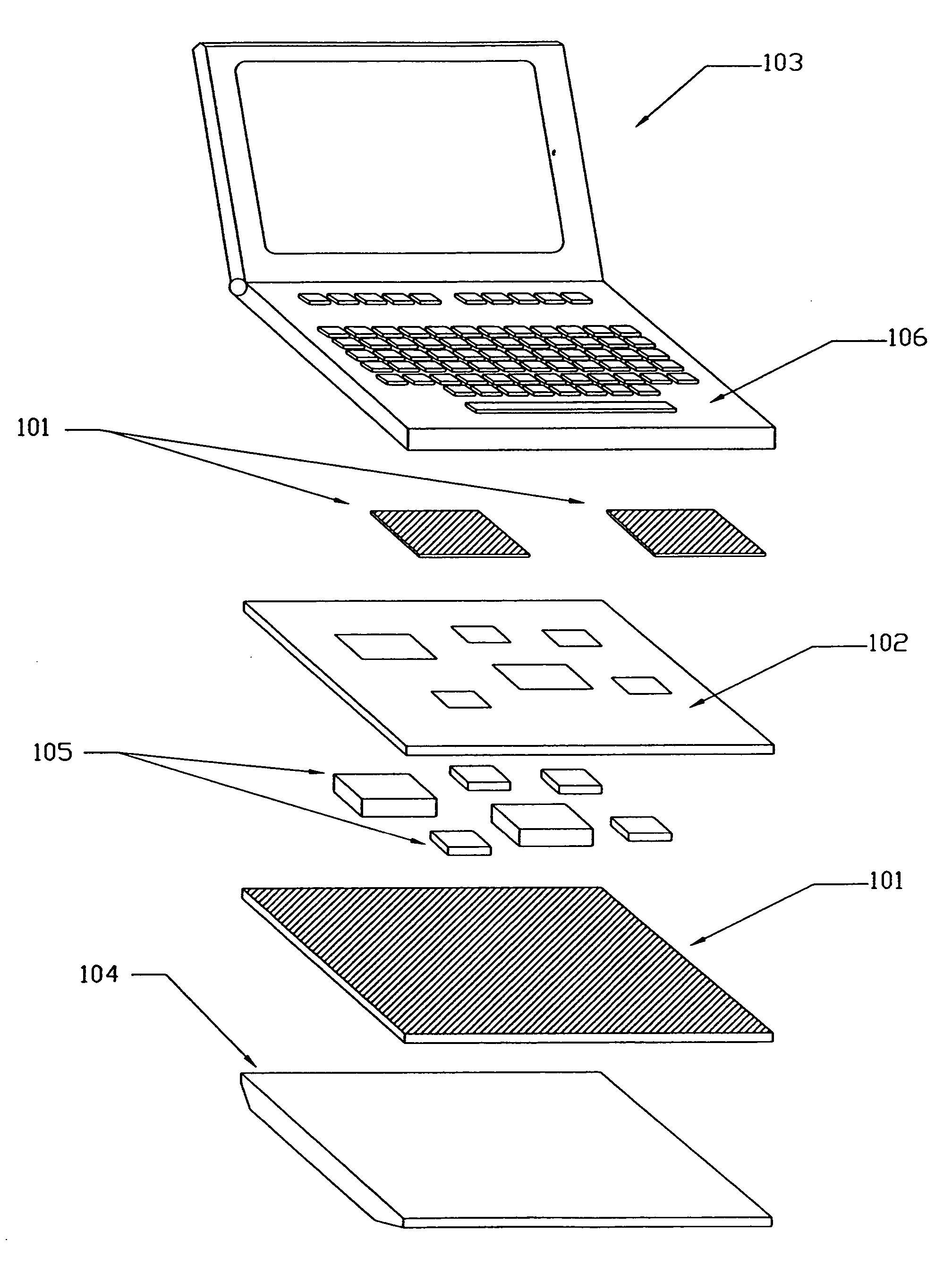 Insulating structure having combined insulating and heat spreading capabilities