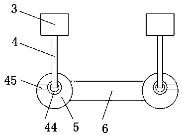 Cloth dyeing and air-drying device having good stability and used for textile processing