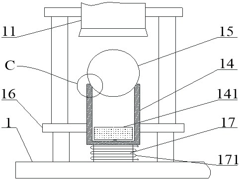 A kind of vehicle sheet impact resistance test device