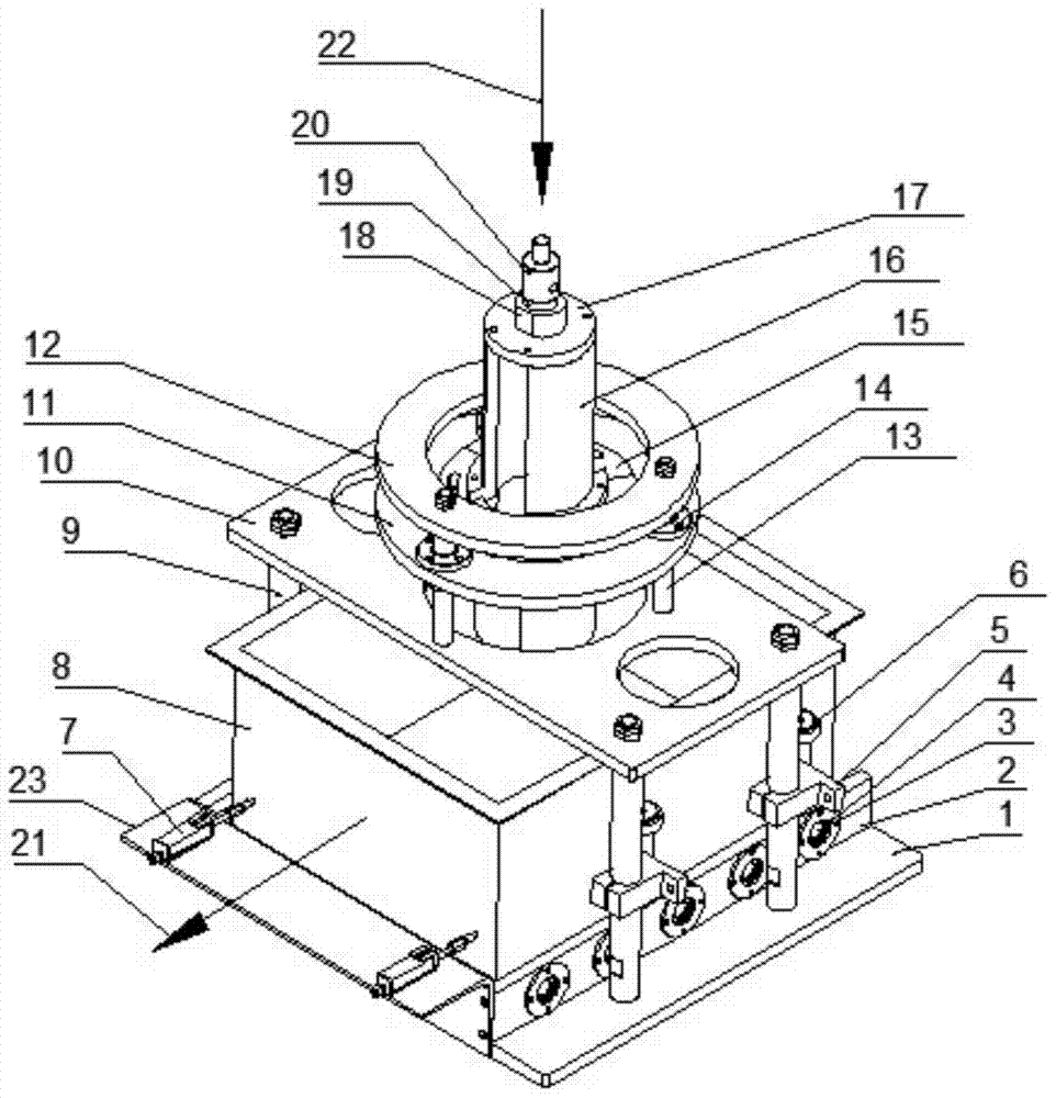 Multi-angle measuring device for adhesion coefficient between animal sole and sand