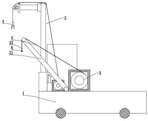 Heavy pipeline hoisting mechanism for highway engineering construction