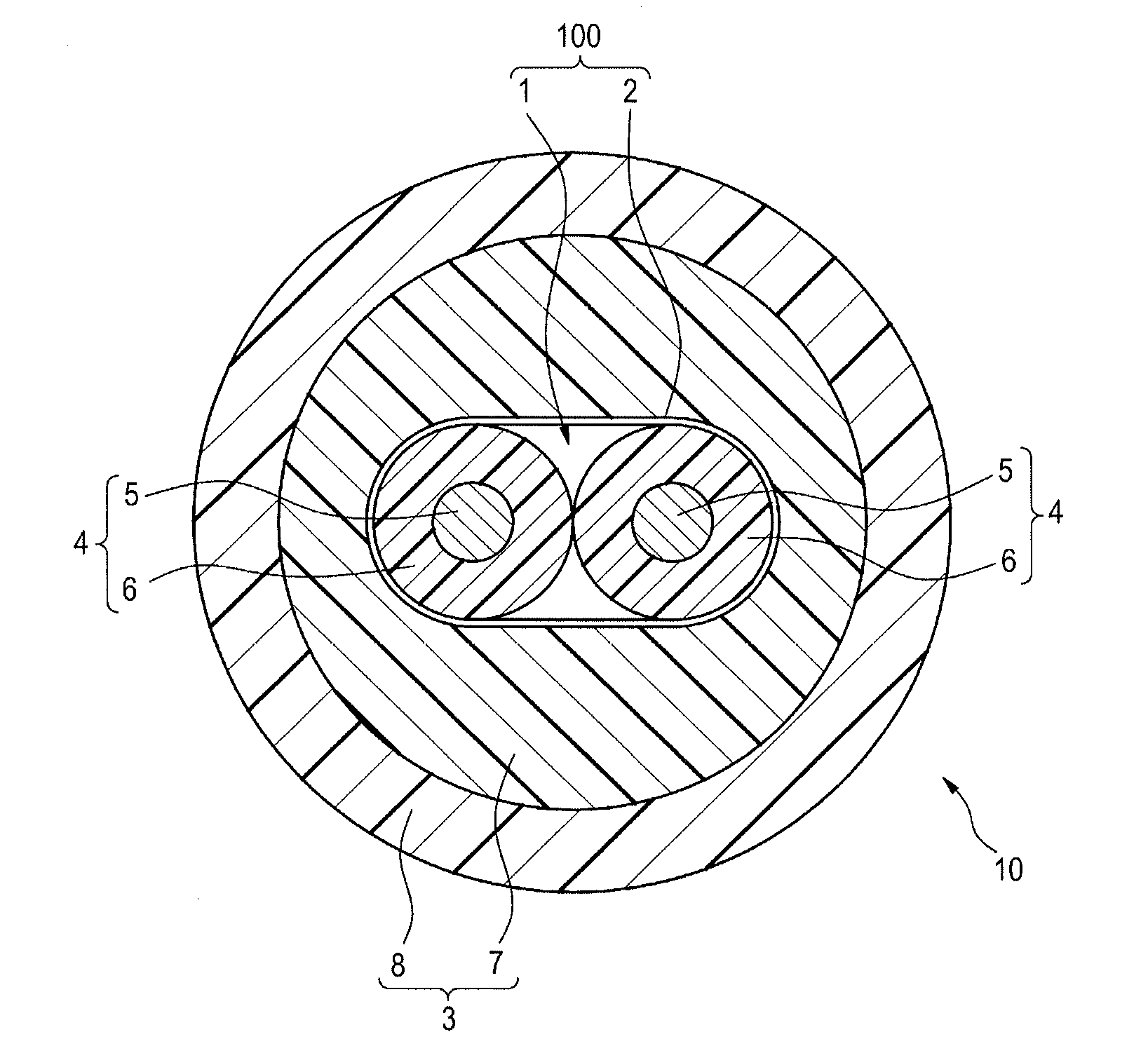 Insulated electric cable