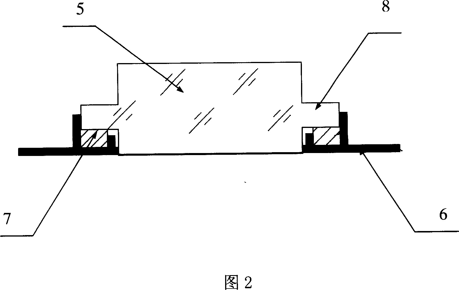 Indium seal type luminescent screen, and technique for preparing the display tube of using the luminescent screen