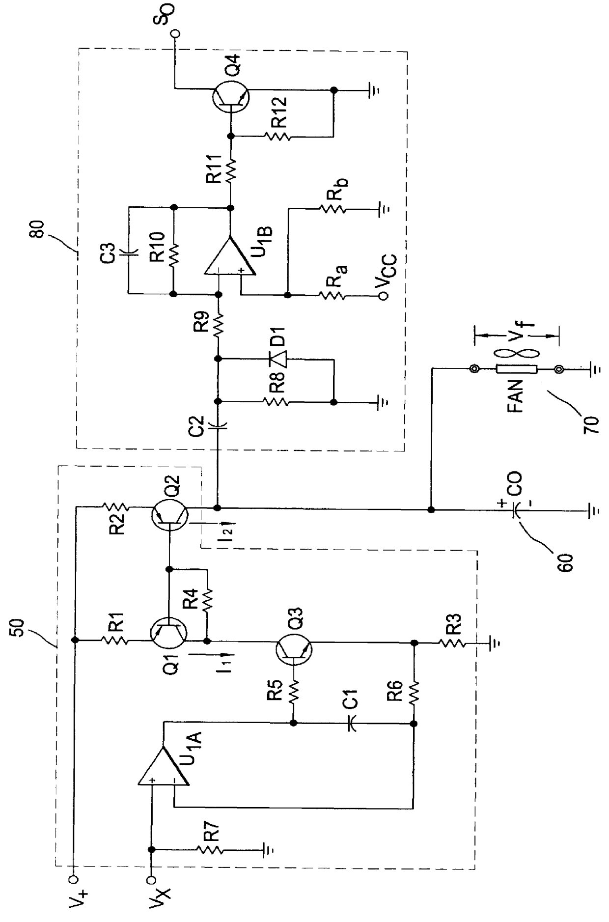 Interface apparatus for fan monitoring and control