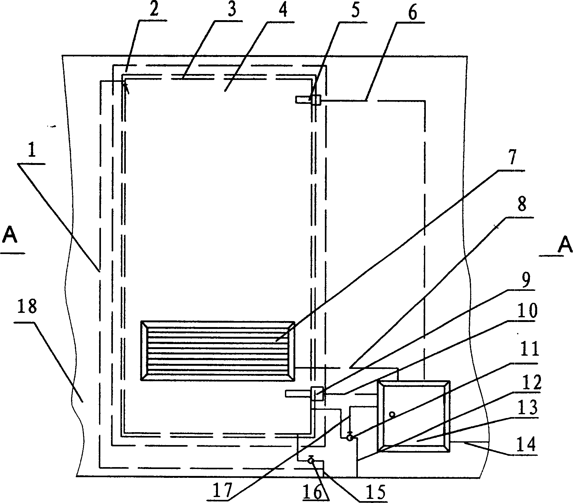 Energy storage wall and its use