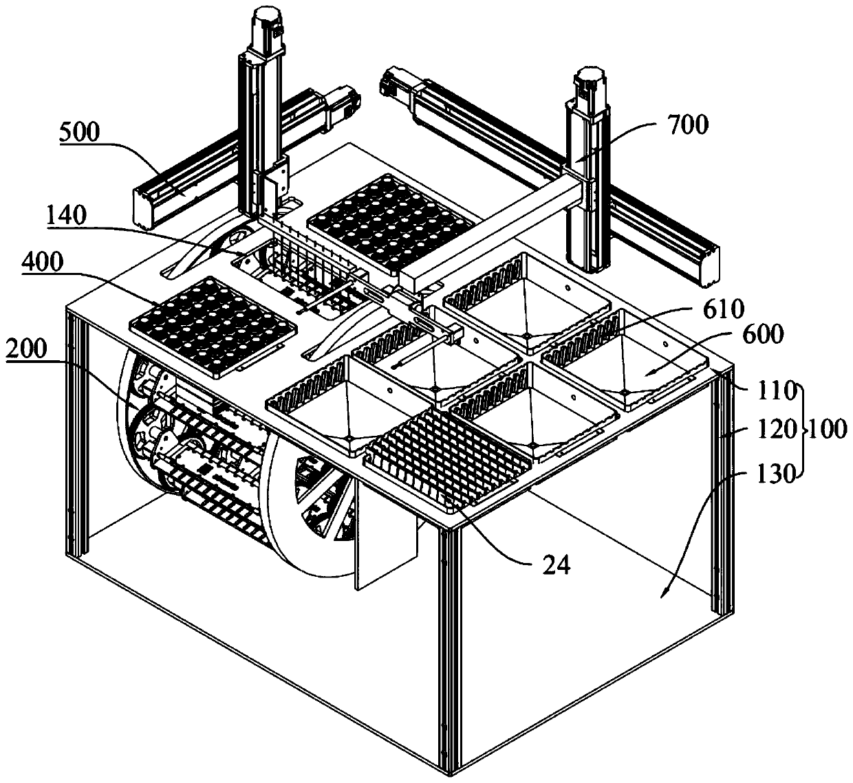 Wheel disc type immunohistochemical instrument