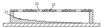 An inner foot pedal of a CNC milling machine