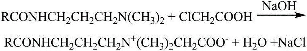 Method used for processing dichloroacetic acid in cocamidopropyl betaine