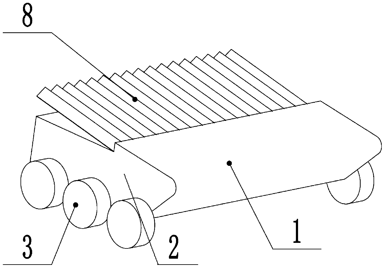 Automatic roadbed cleaning mechanism and on-board roadbed cleaning device