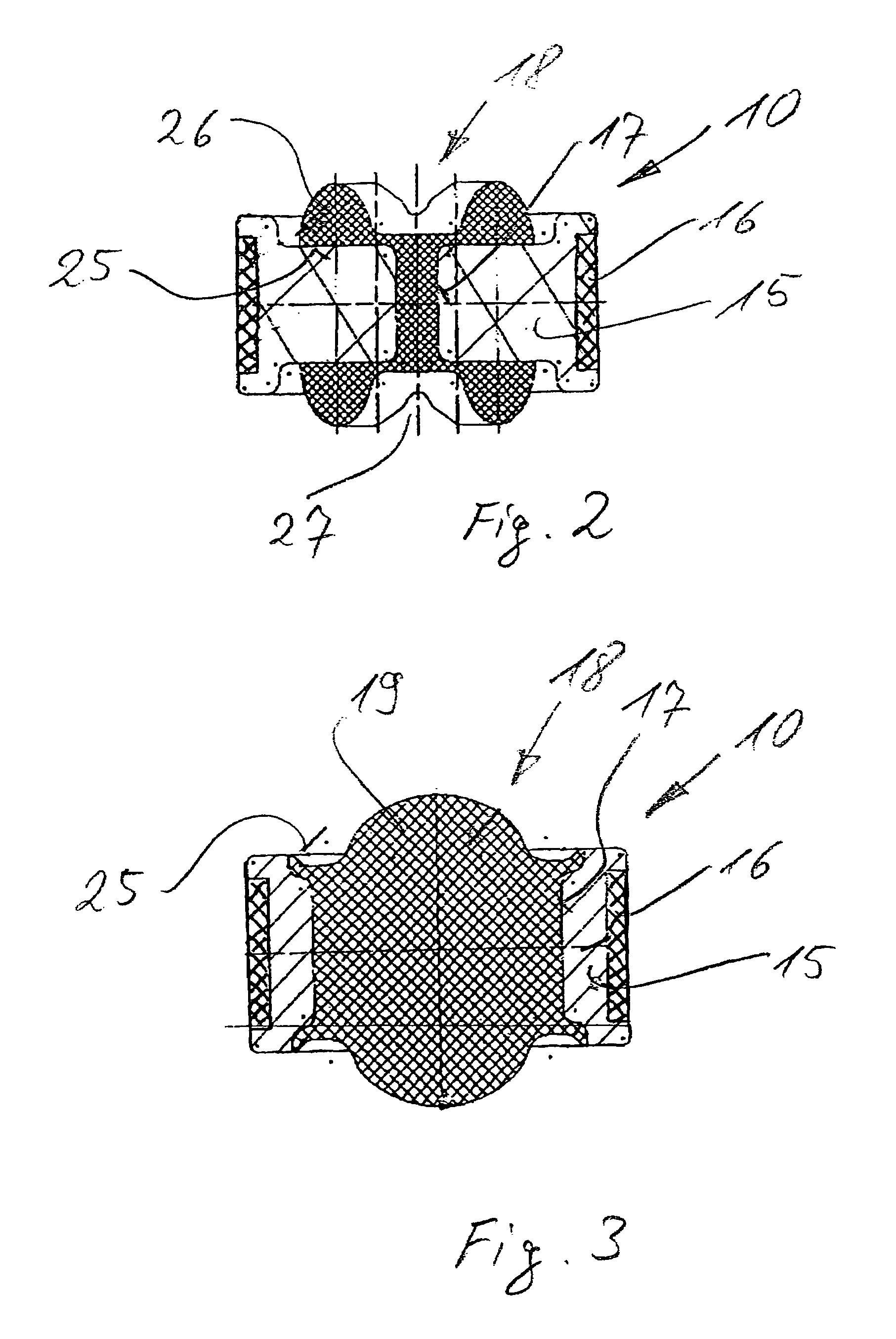 Dashpot with amplitude-dependent shock absorption